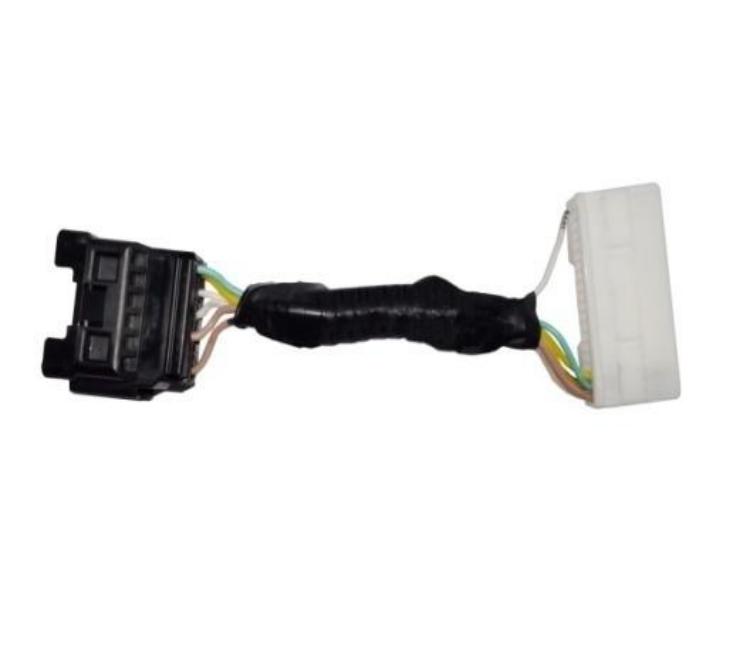 Actual short cable assembly with connectors at both ends